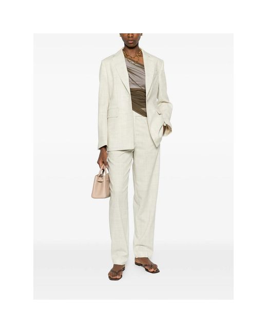Joseph White Straight Trousers