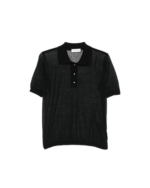 Ernest W. Baker Black Buttoned Polo Shirt for men
