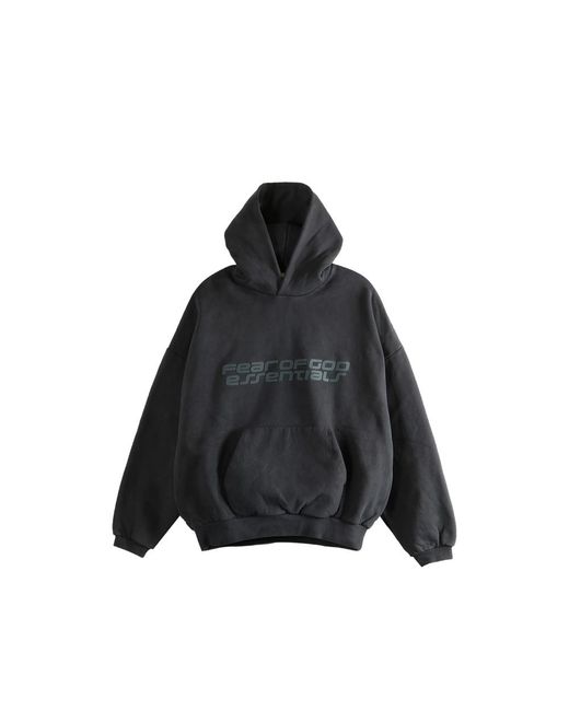 Fear Of God Black 90S Fleece Hoodie for men