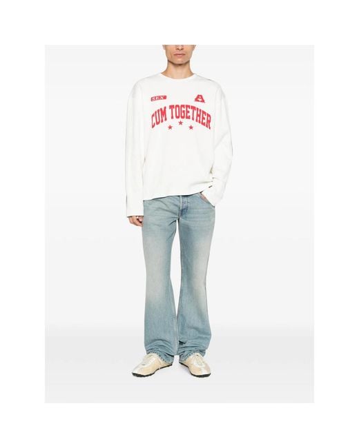 Carne Bollente White Together Again Long-Sleeve T-Shirt for men