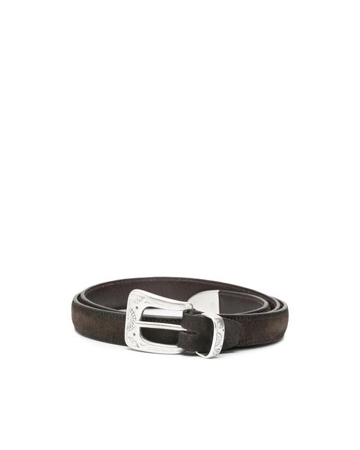 Eraldo Black Embellished-Buckle Belt for men