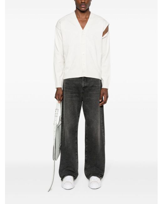 MM6 by Maison Martin Margiela White Sweaters for men