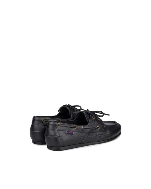 Sebago Blue Owen Tumbled Eyelet Lace-Up Loafers for men
