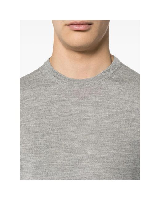 GOES BOTANICAL Gray Mélange Merino Wool Top for men