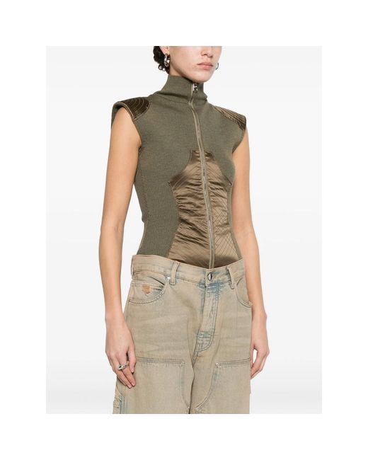 Jean Paul Gaultier Natural Ribbed-Knit Body