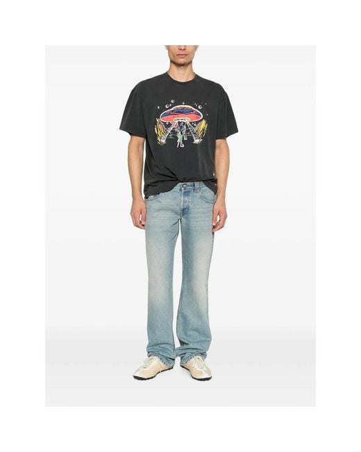 Carne Bollente Black Alien Affection Graphic-Print T-Shirt for men
