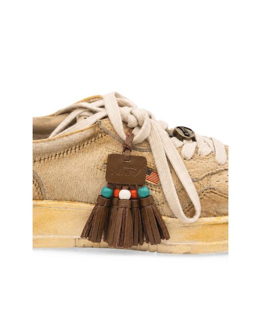 Autry Natural Beaded Tassel Sneakers