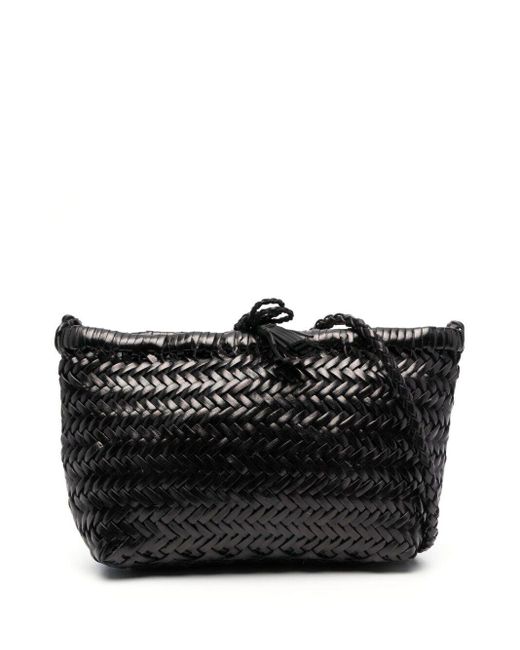 Dragon Diffusion Black Small Grace Leather Basket Bag