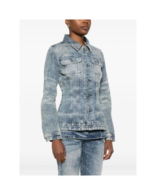 DIESEL Blue Button-Fastening Denim Jacket