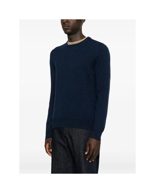 Fileria Blue Crew-Neck Long-Sleeve Sweater for men