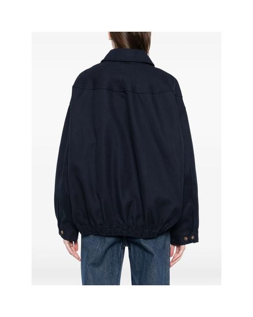 Ralph Lauren Blue Logo-Embroidered Two-Way Zip Jacket