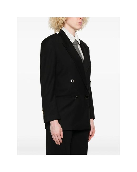 Eraldo Black Double-Breasted Blazer