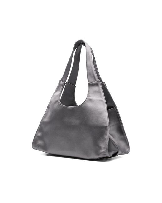 GIMAGUAS Gray Curved-Handle Tote Bag
