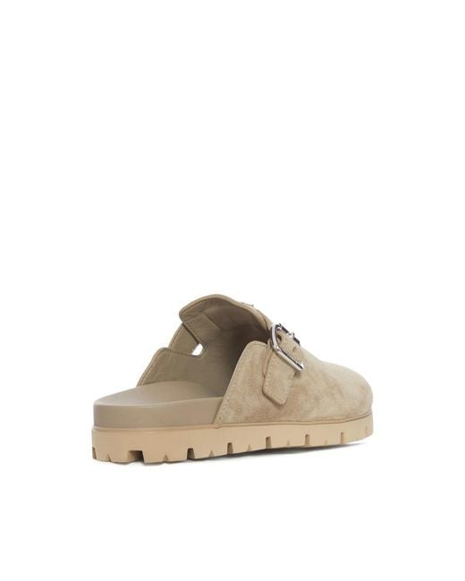 Prada Natural Neutrals Slippers for men