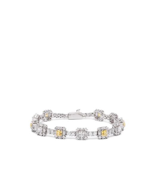 DARKAI Metallic Daisy-Stud Bracelet for men