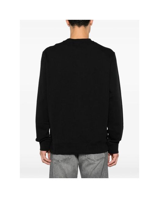 Calvin Klein Black Logo-Patch Sweater for men