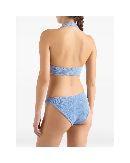Hunza G Blue Sandy Halterneck Bikini (Set Of Two)