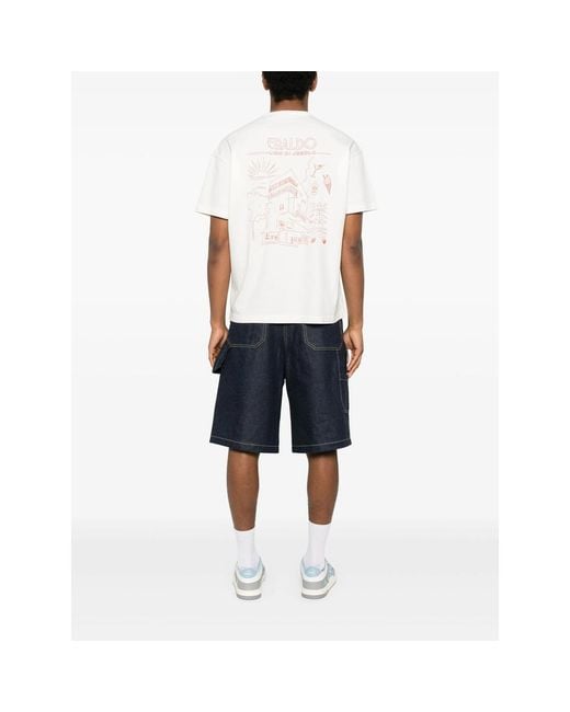 Eraldo White Cotton T-Shirt for men