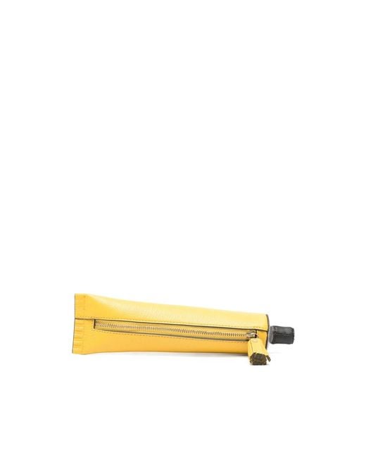 Anya Hindmarch Yellow Uhu Pencil Case for men