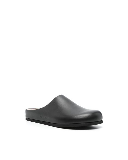 Common Projects Black Leather Slippers for men