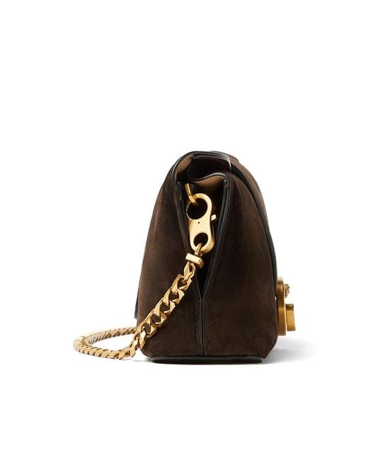 Versace Black Vivian Suede Clutch