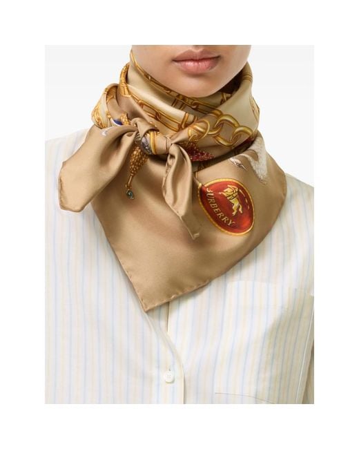 Burberry Metallic Neutrals Scarves for men