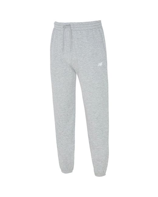 New Balance Gray Light Track Pants With Drawstring for men
