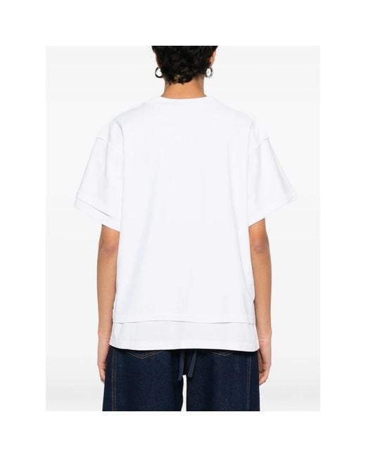 Facon Jacmin White Thoai Logo-Print T-Shirt