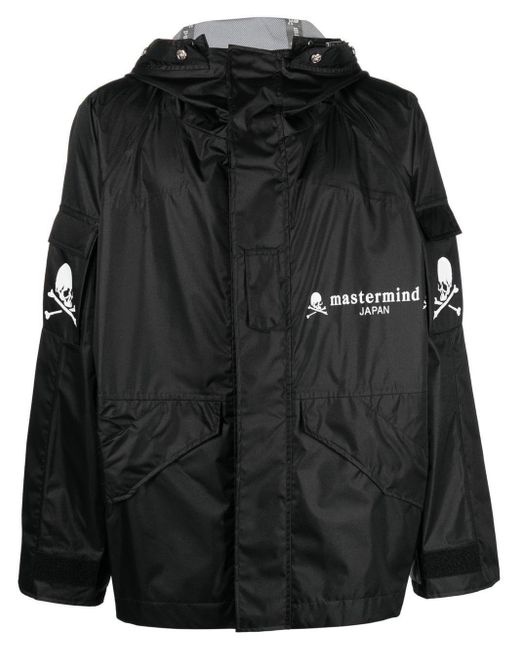 Mastermind Japan Black Logo Skull-print Hooded Jacket for men