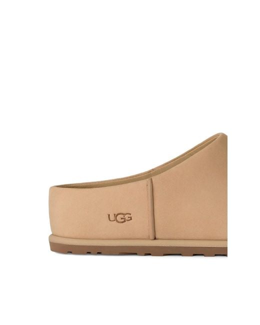 Ugg Brown Otzo Clog Leather Slippers