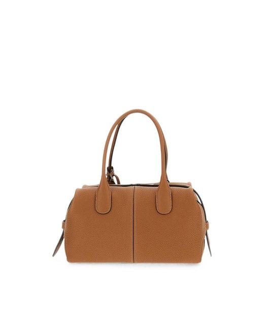 Tod's Brown Leather Tote Bag