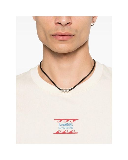 Samsøe & Samsøe White Sagergei T-Shirt for men