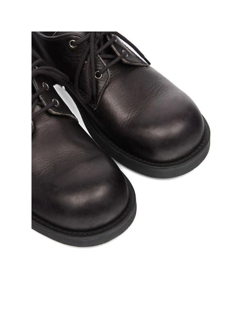 MM6 by Maison Margiela Black Lace-Up Derby Shoes for men
