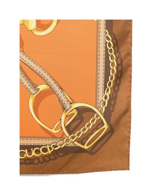 Gucci Orange Scarves