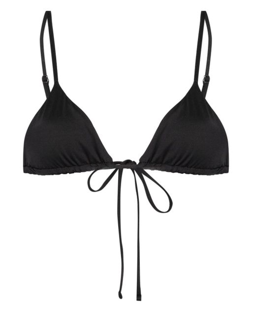 Frankie's Bikinis Black Lumia Triangle-Cup Bikini Top