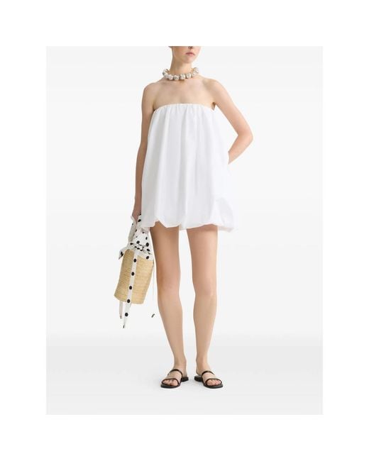 Patou White Dress Cotton