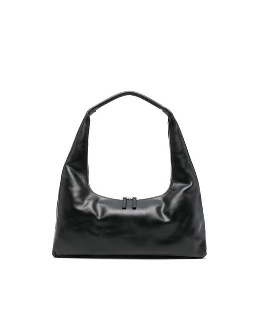 MARGE SHERWOOD Black Structured Shoulder Bag