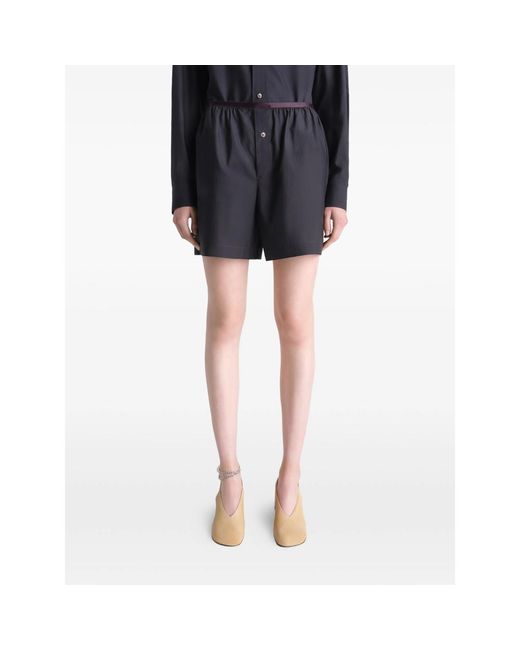 Lemaire Black Short Shorts