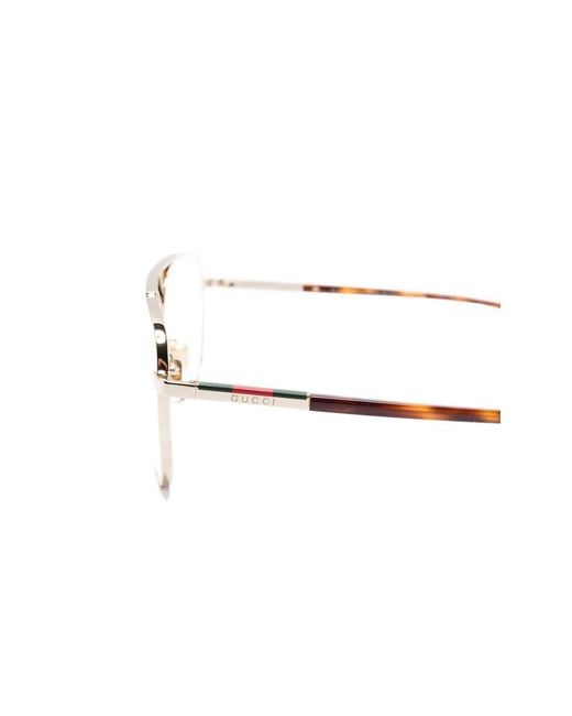 Gucci White Glasses & Frames for men