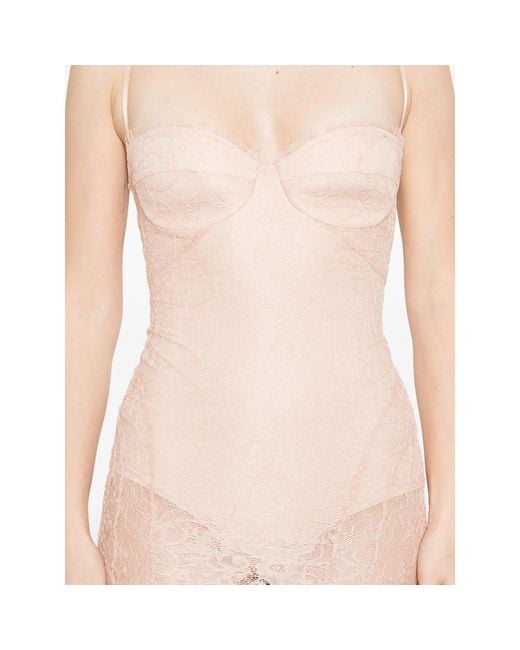 Elisabetta Franchi Pink Dress Lace