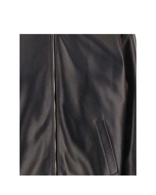 DARKPARK Black Zip-Up Leather Jacket