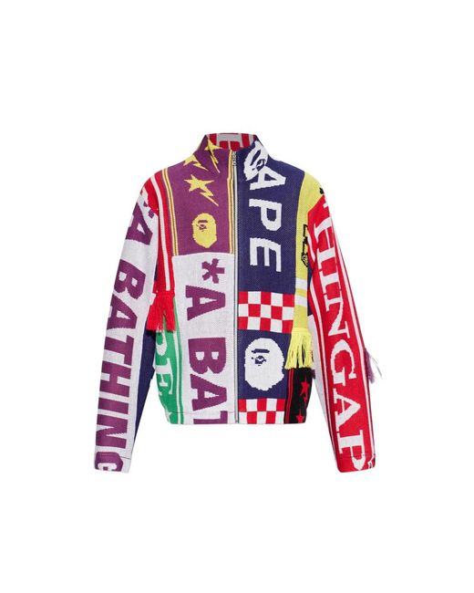 A Bathing Ape White Windbreaker for men