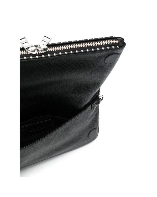 Zadig & Voltaire Black Rock Stud-Embellished Shoulder Bag