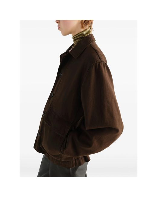Lemaire Brown Boxy Jacket for men