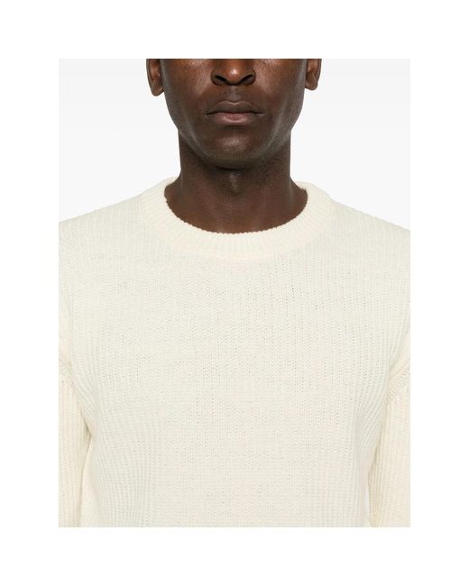 Eraldo White Wool Sweater for men