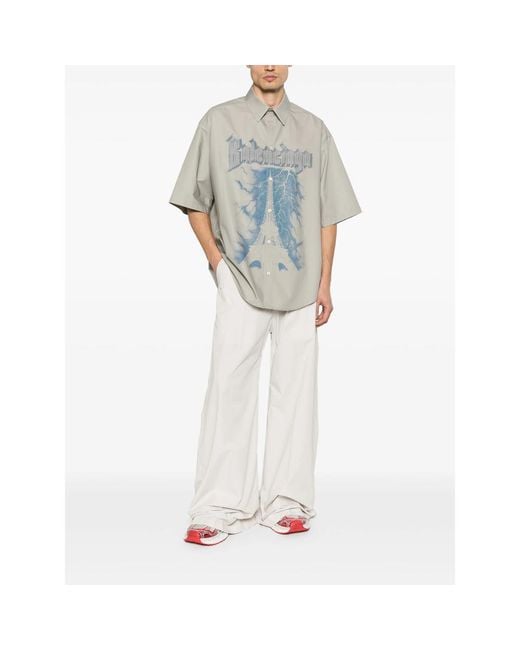 Balenciaga Gray Shirts for men