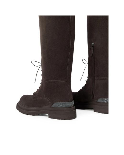Brunello Cucinelli Brown High Boots