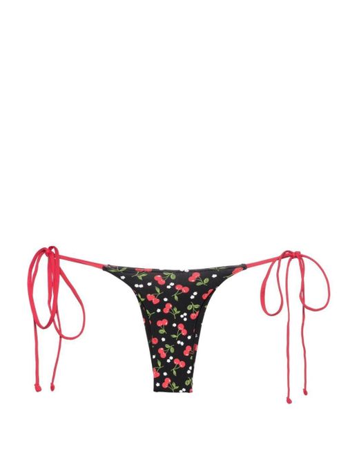 Frankie's Bikinis Red Divine Side-Tie Bikini Bottoms