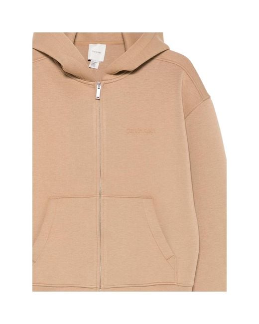 Calvin Klein Natural Sweatshirt Hooded for men