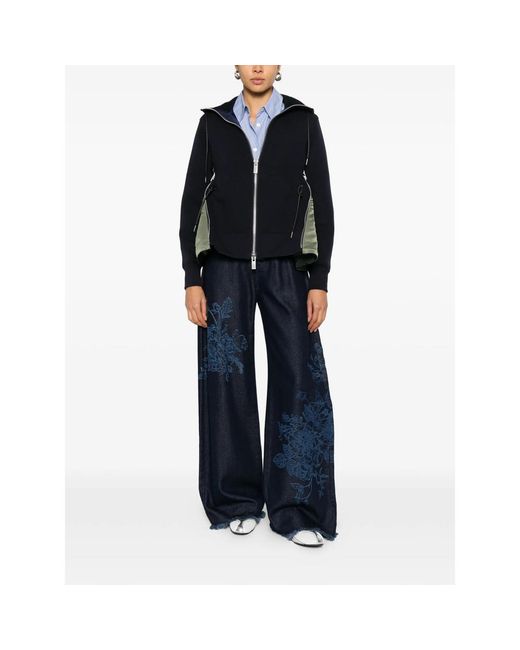Sacai Black Tops